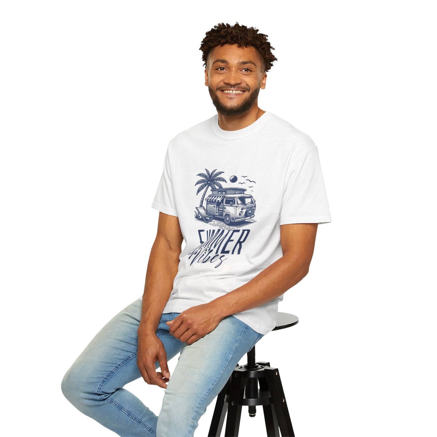 Summer Vibes Tee – 100% Cotton Retro Cool for Endless Sunshine