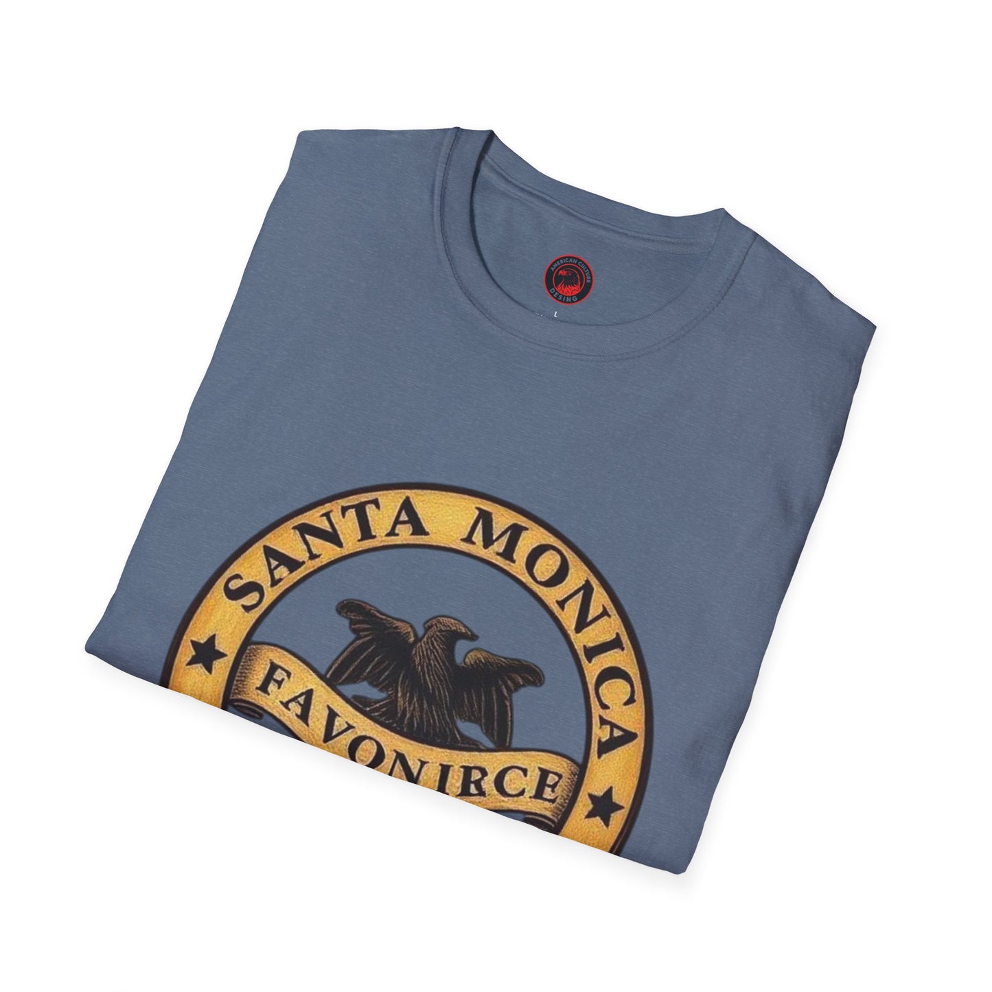 Santa Monica Beaches Unisex Softstyle T-Shirt - Vintage Design for Beach Lovers