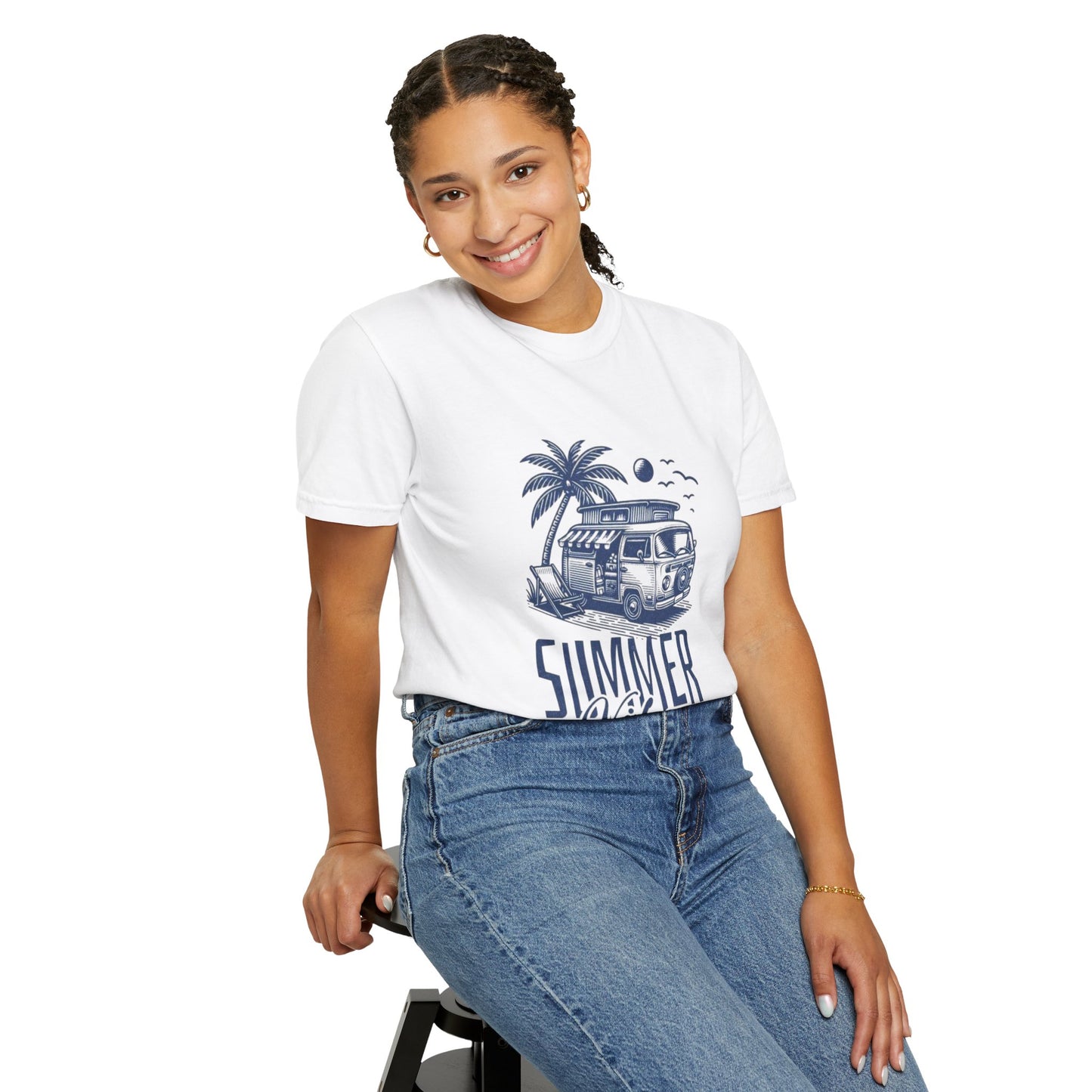 Summer Vibes Tee – 100% Cotton Retro Cool for Endless Sunshine