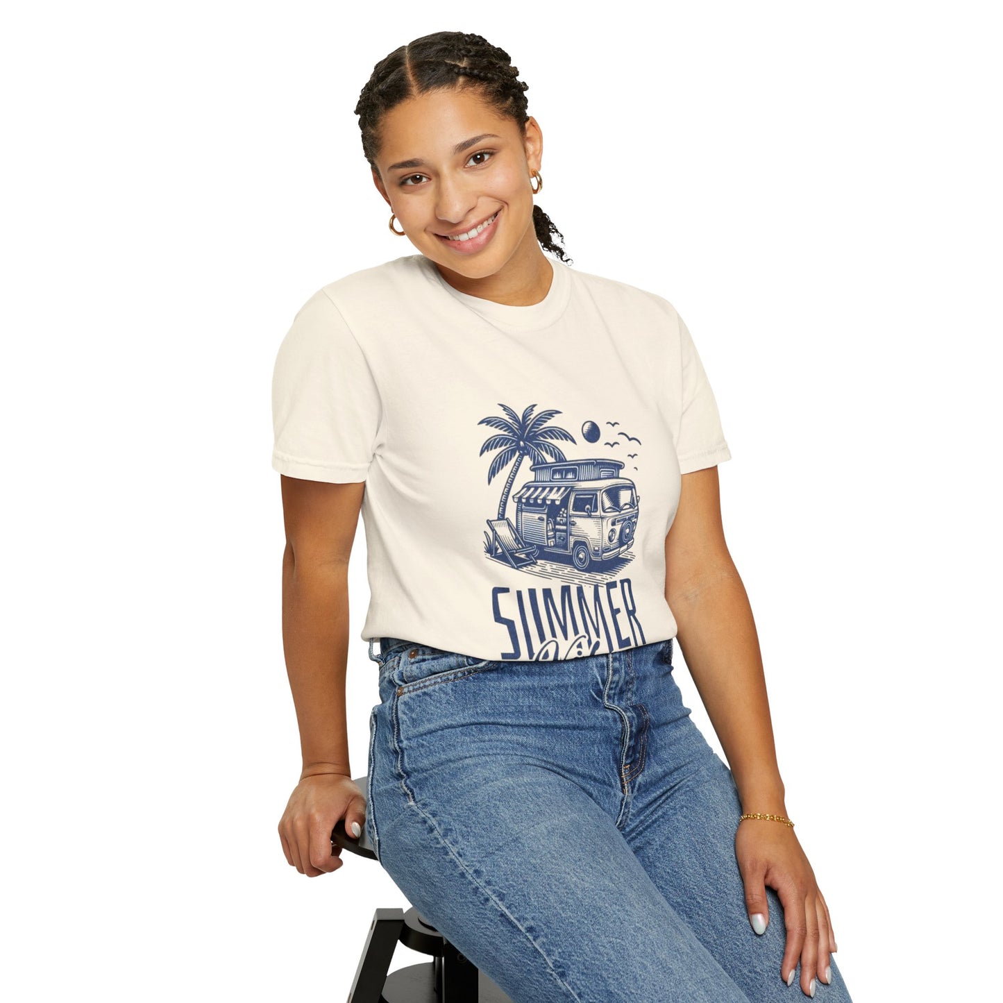 Summer Vibes Tee – 100% Cotton Retro Cool for Endless Sunshine