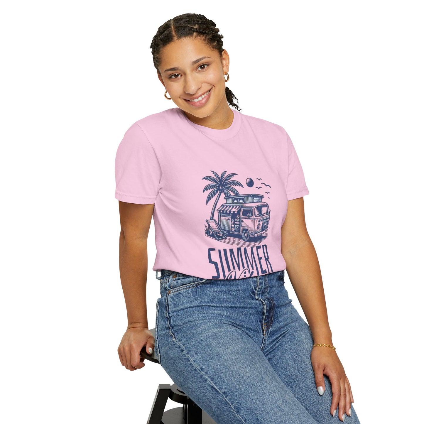 Summer Vibes Tee – 100% Cotton Retro Cool for Endless Sunshine