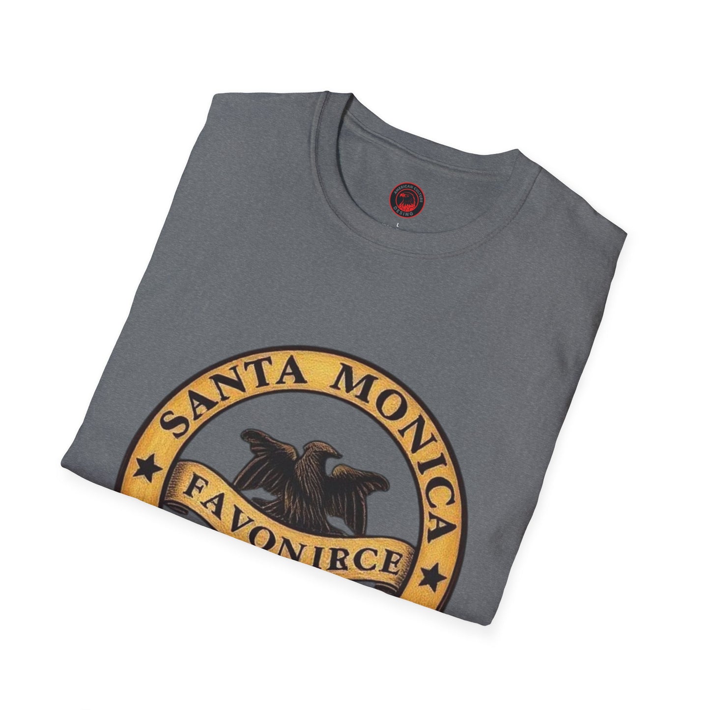 Santa Monica Beaches Unisex Softstyle T-Shirt - Vintage Design for Beach Lovers