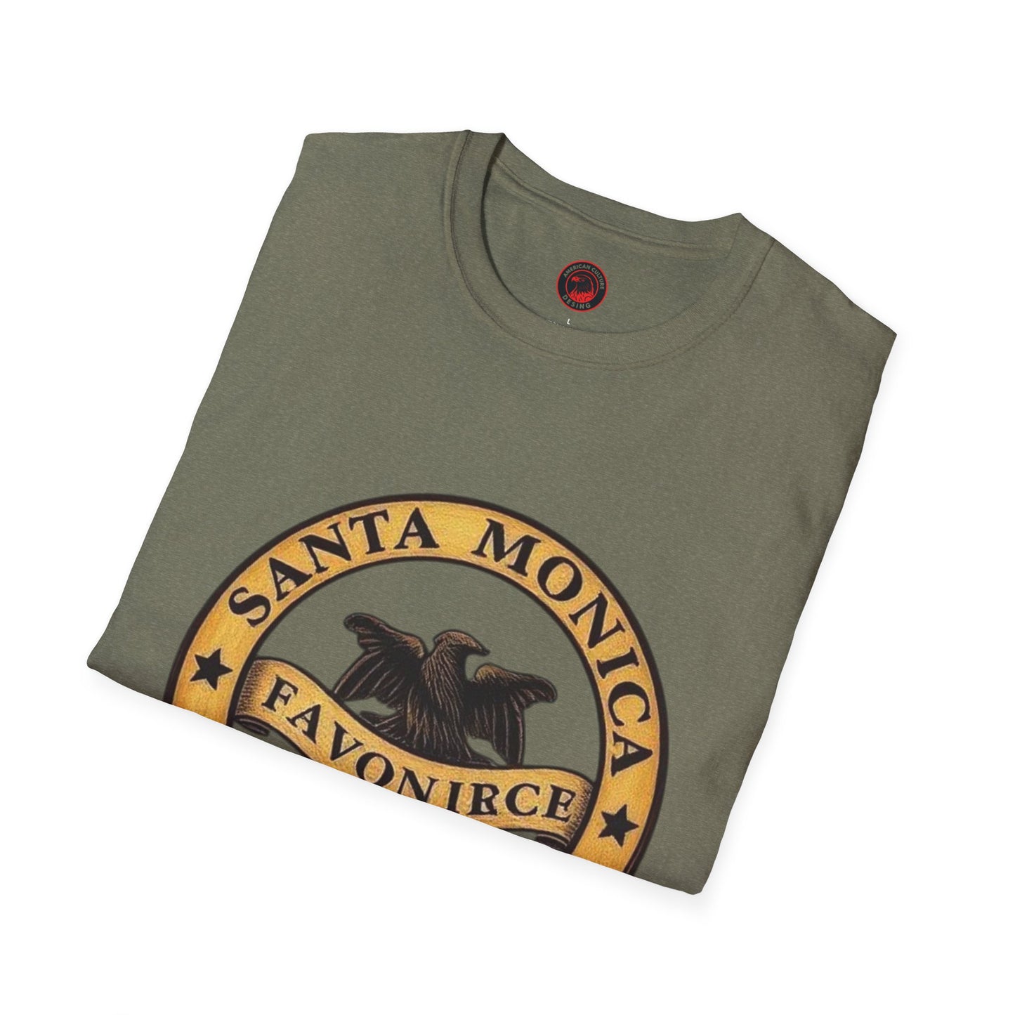 Santa Monica Beaches Unisex Softstyle T-Shirt - Vintage Design for Beach Lovers