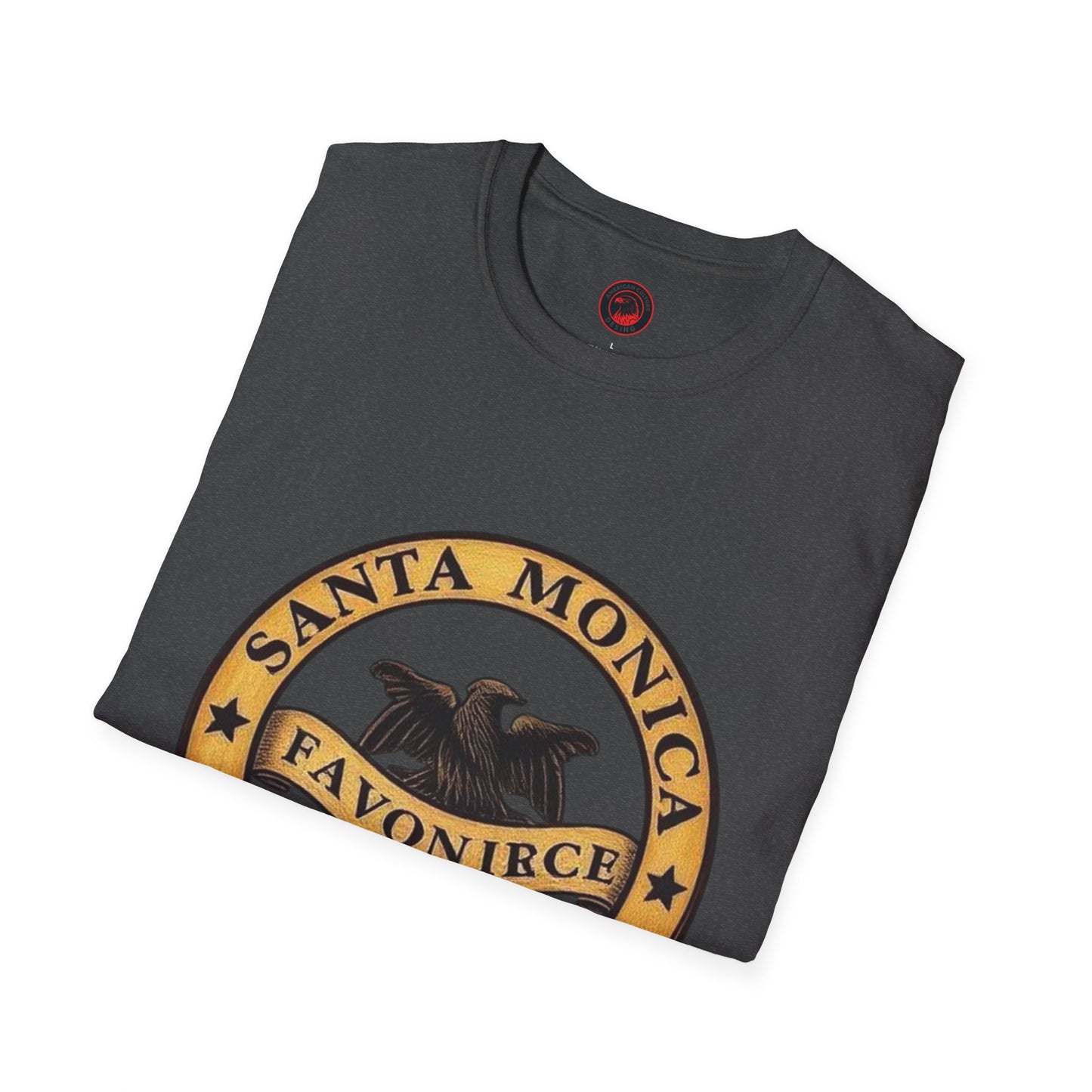 Santa Monica Beaches Unisex Softstyle T-Shirt - Vintage Design for Beach Lovers