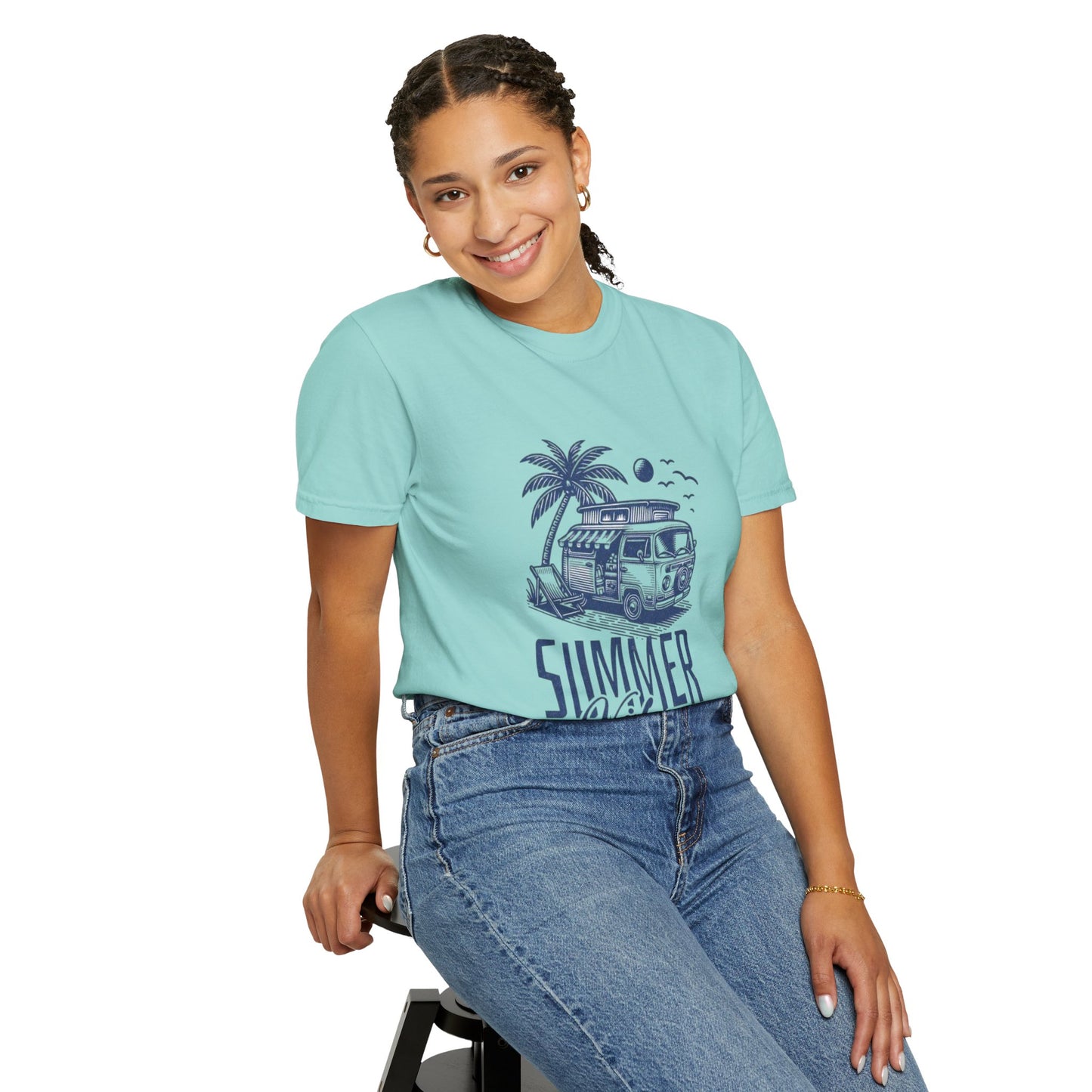 Summer Vibes Tee – 100% Cotton Retro Cool for Endless Sunshine