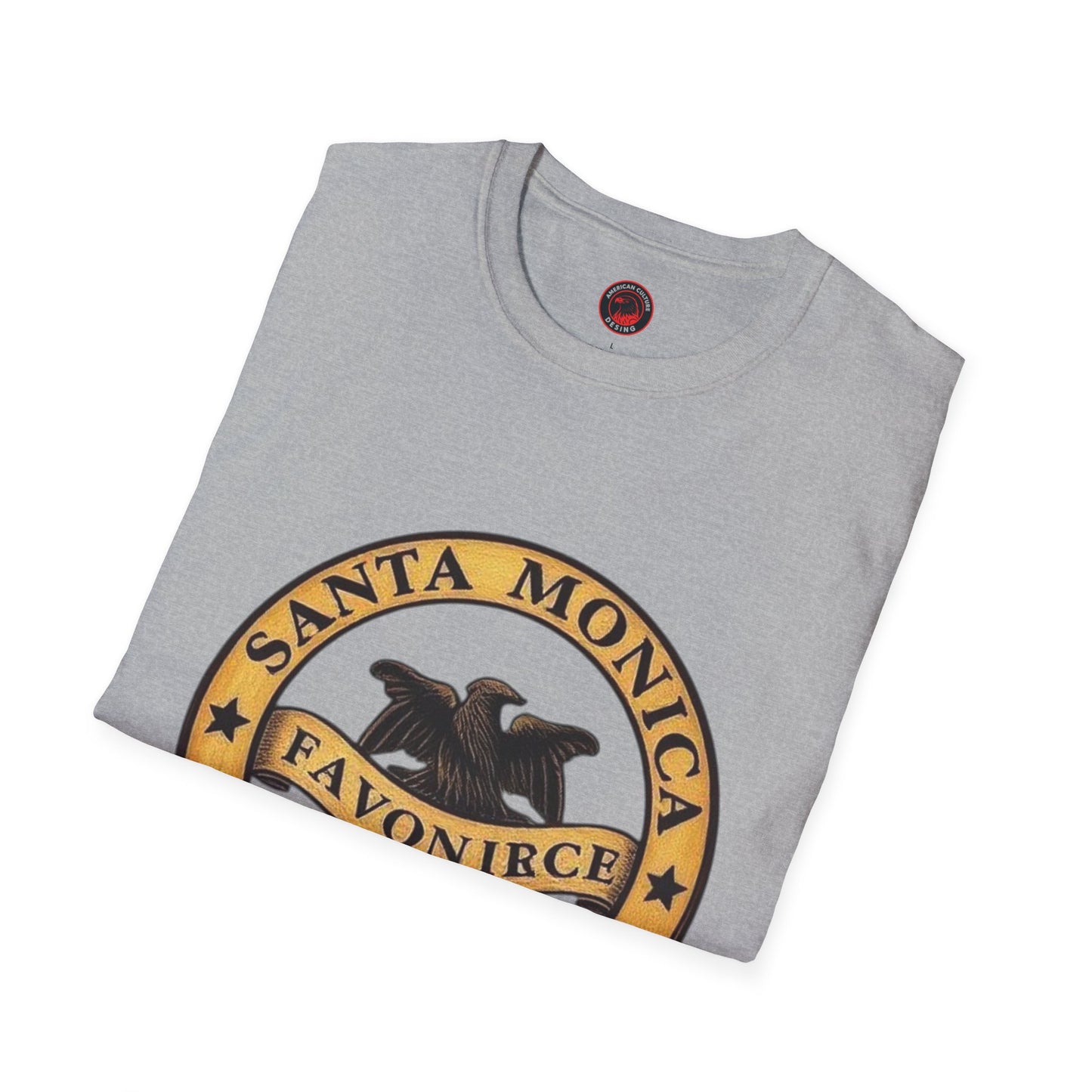 Santa Monica Beaches Unisex Softstyle T-Shirt - Vintage Design for Beach Lovers