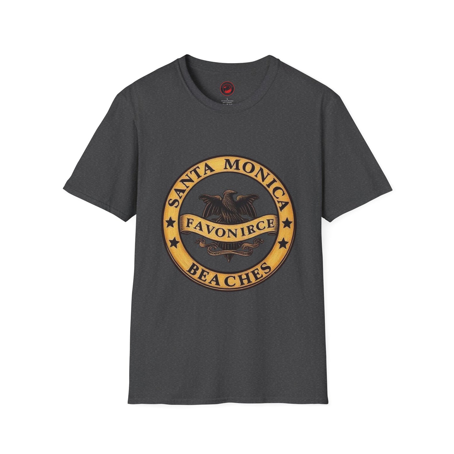 Santa Monica Beaches Unisex Softstyle T-Shirt - Vintage Design for Beach Lovers