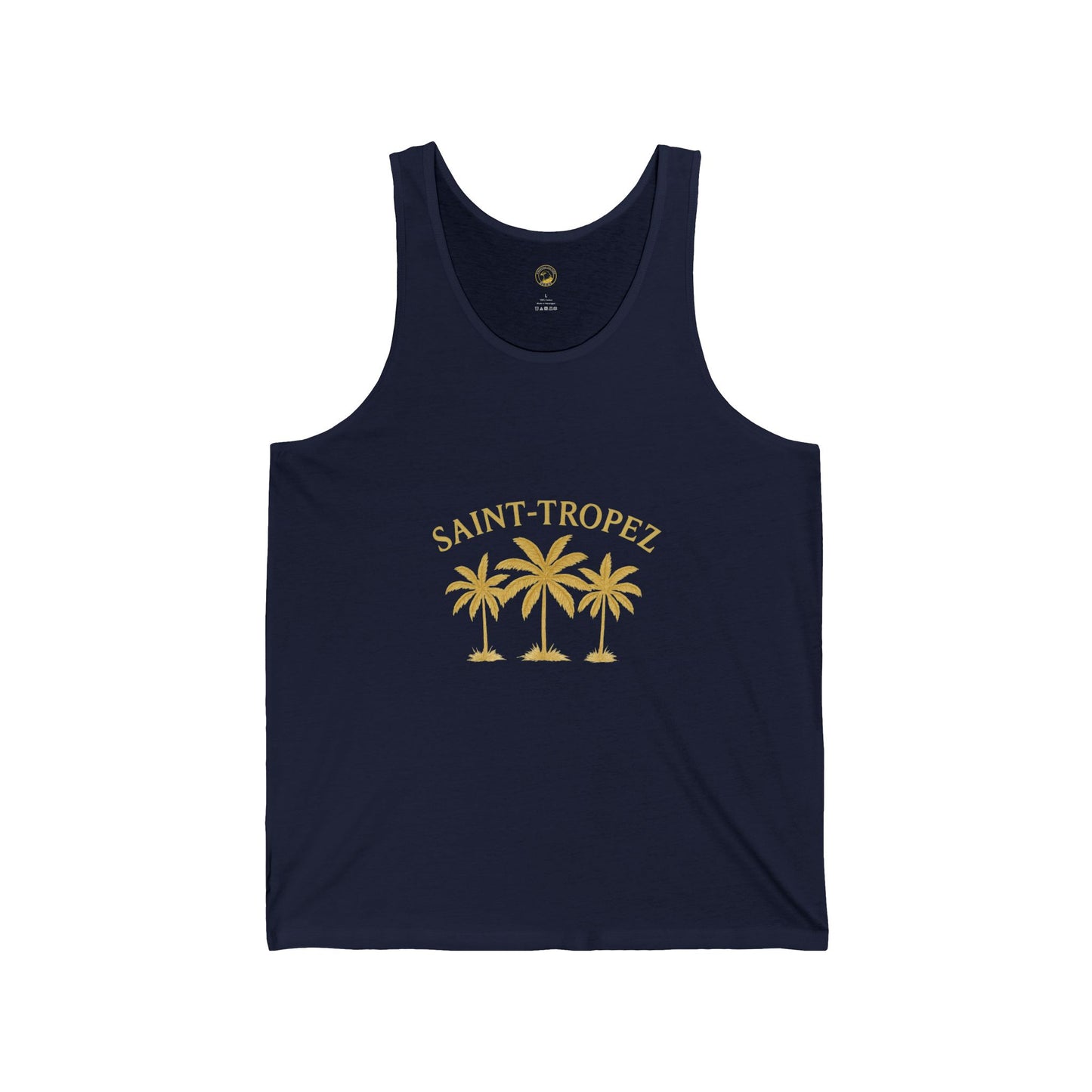 Saint-Tropez Unisex Jersey Tank Top - Summer Vibes Beachwear