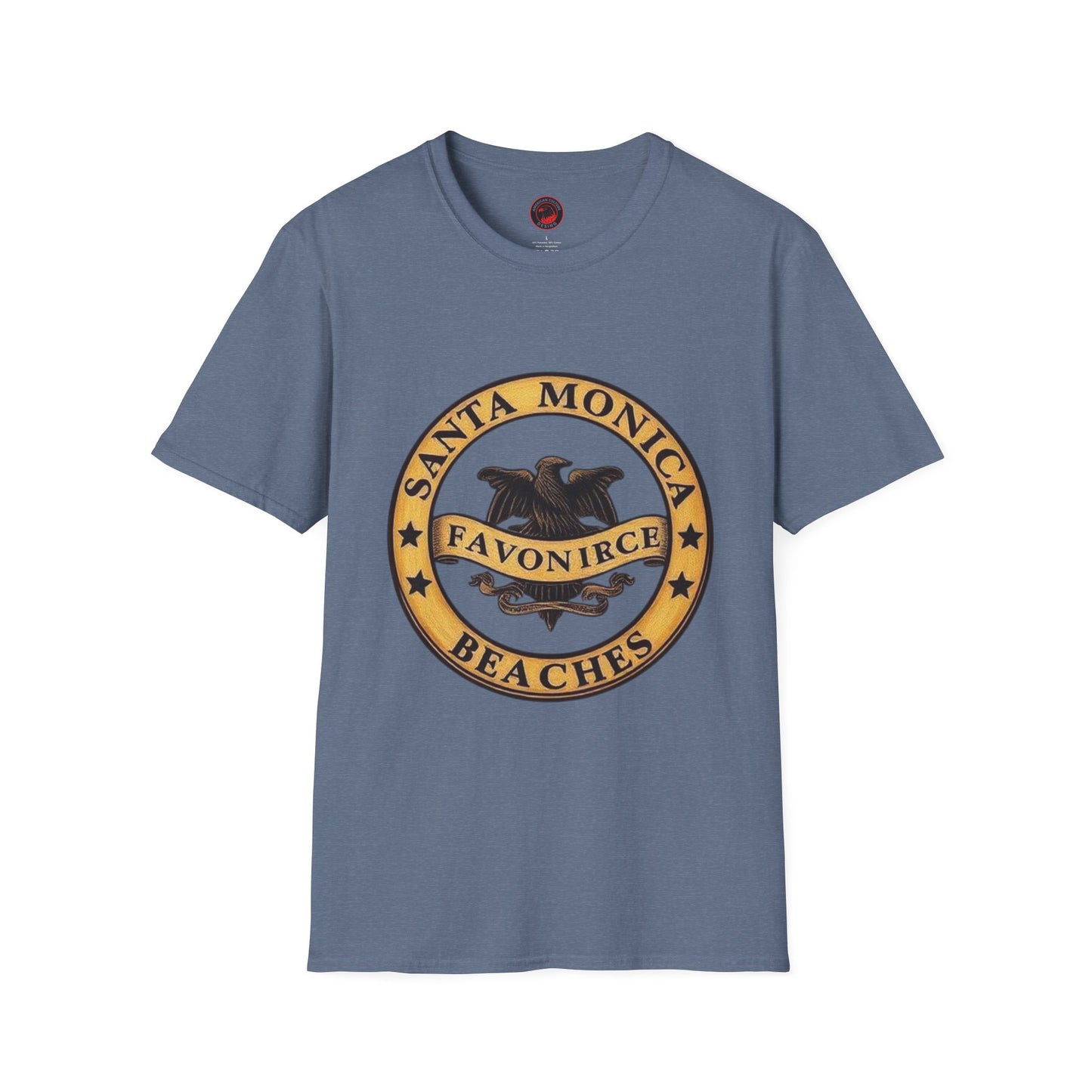 Santa Monica Beaches Unisex Softstyle T-Shirt - Vintage Design for Beach Lovers