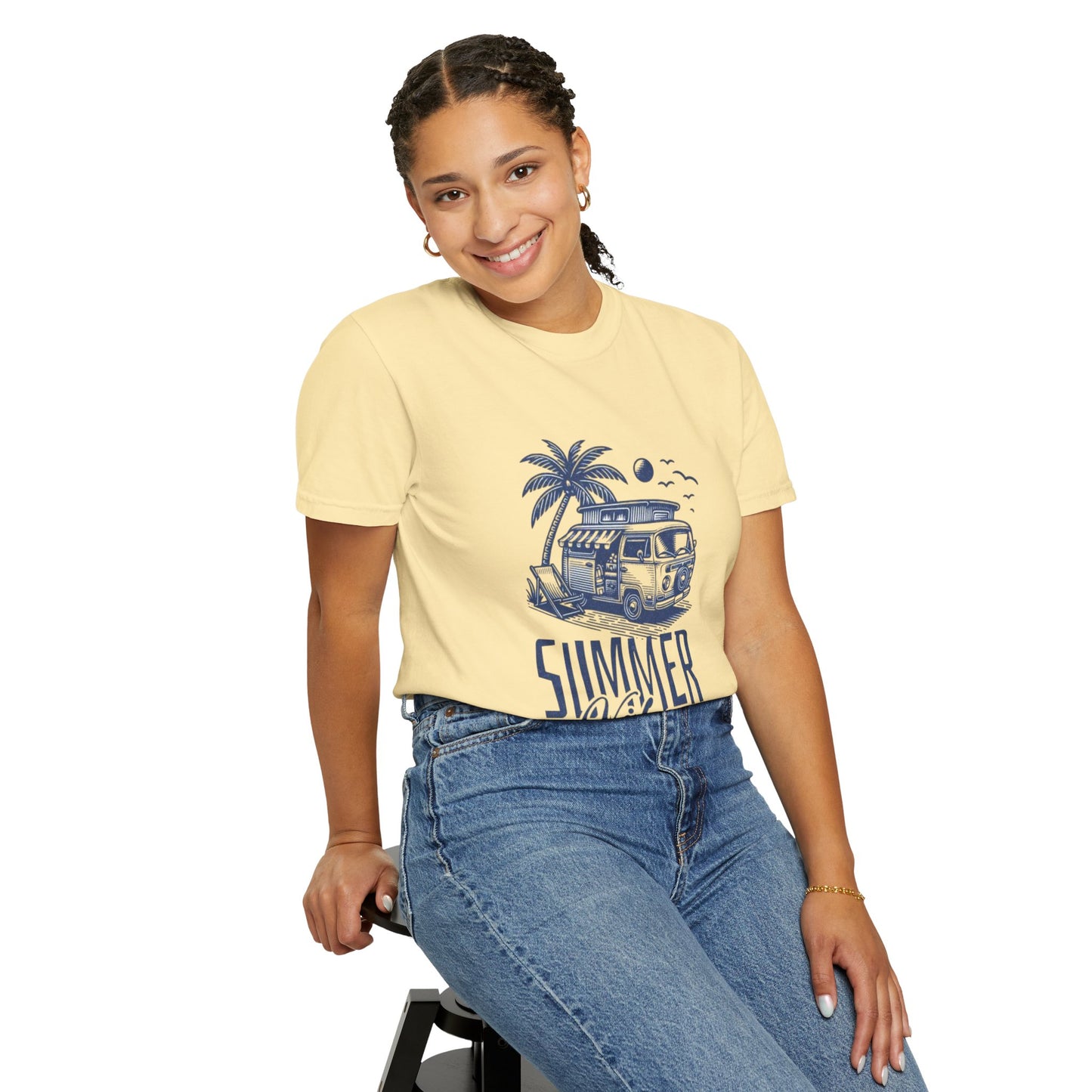 Summer Vibes Tee – 100% Cotton Retro Cool for Endless Sunshine