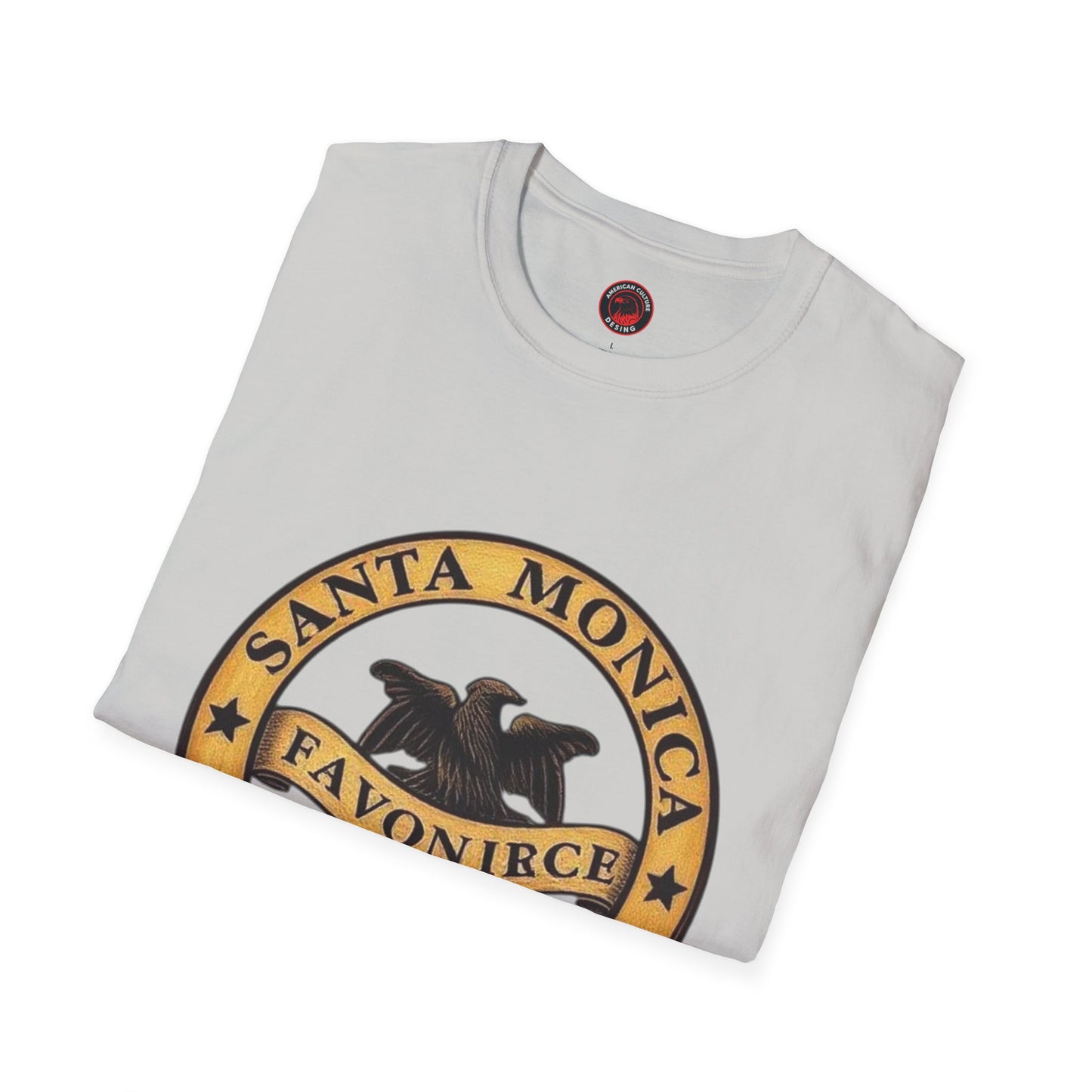 Santa Monica Beaches Unisex Softstyle T-Shirt - Vintage Design for Beach Lovers