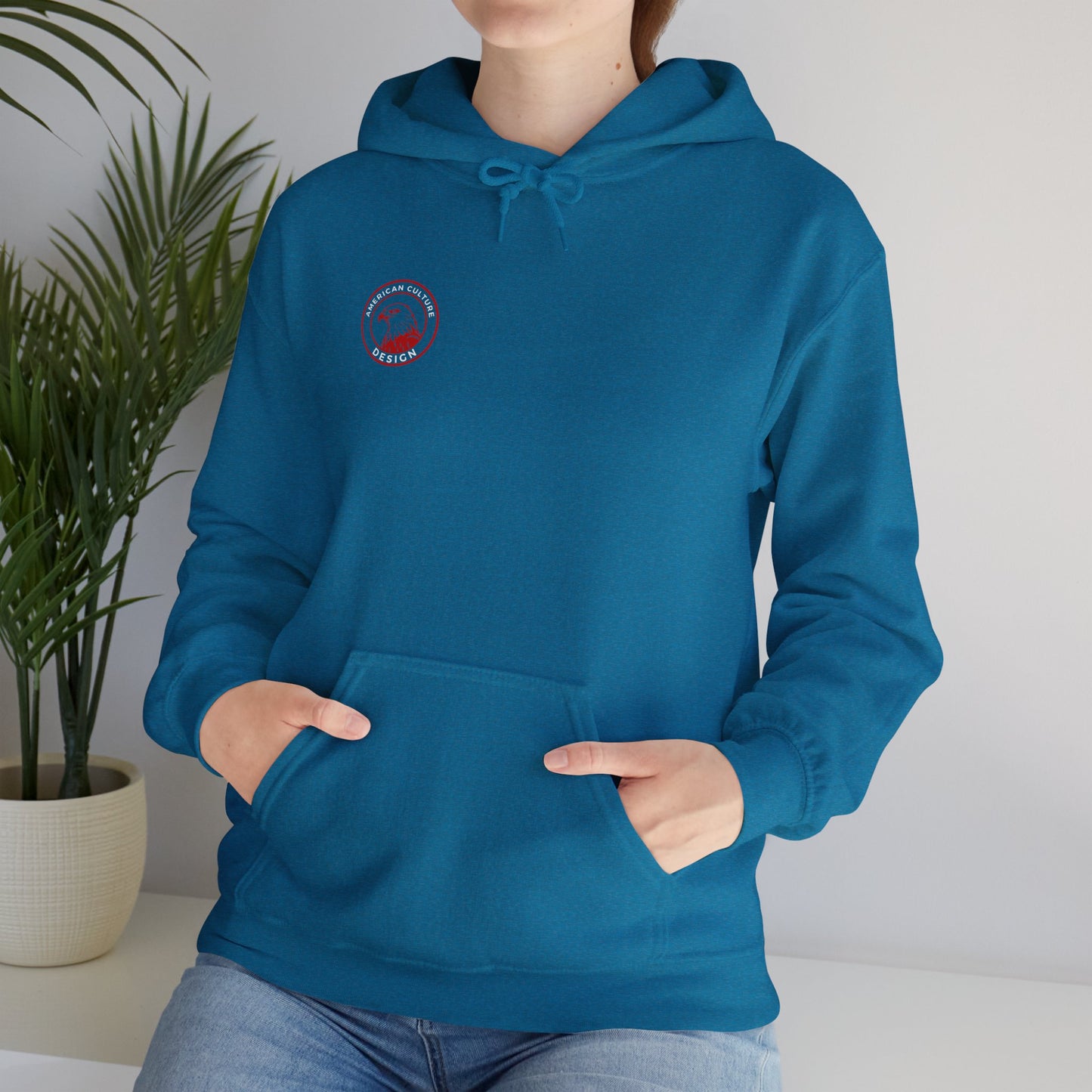 American Culture Design Hooded Sweatshirt for Comfort and Style