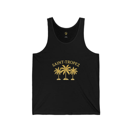 Saint-Tropez Unisex Jersey Tank Top - Summer Vibes Beachwear